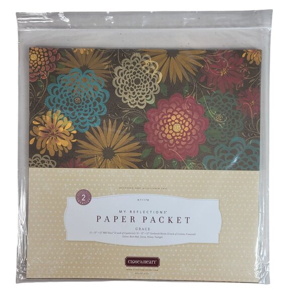 Close to My Heart My Reflections Paper Packet Grace X7117B 12x12 Paper Stock NEW - Picture 1 of 5